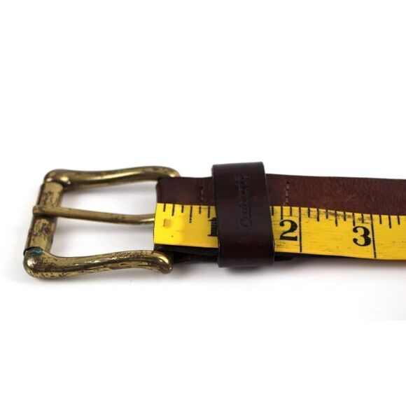 Carhartt BROWN GENUINE LEATHER 1 3/8"Wd CASUAL DRESS MEN'S BELT Sz 34 (t28 - Picture 11 of 14